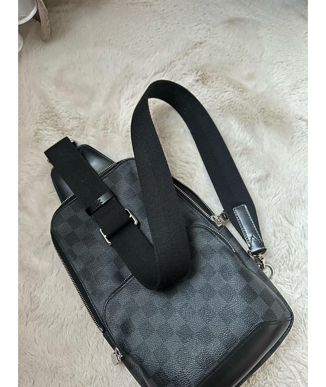 LOUIS VUITTON Черная сумка на плечо, фото 6