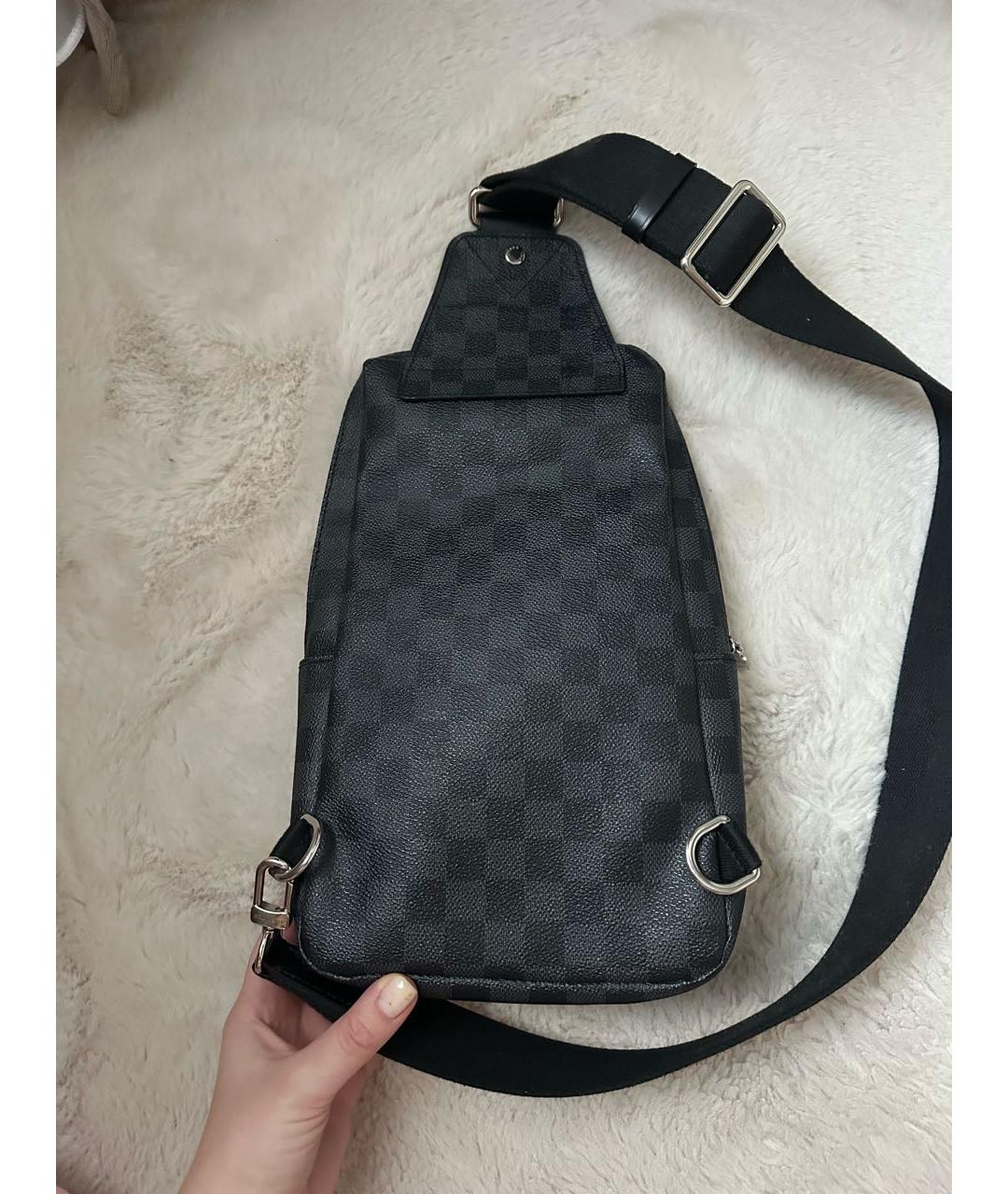 LOUIS VUITTON Черная сумка на плечо, фото 3