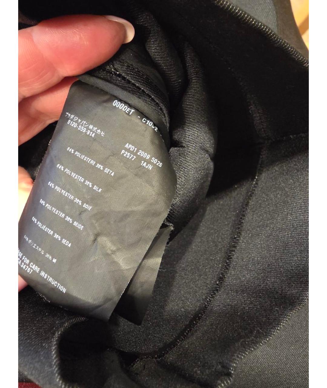 PRADA Антрацитовые полиэстеровые шорты, фото 4