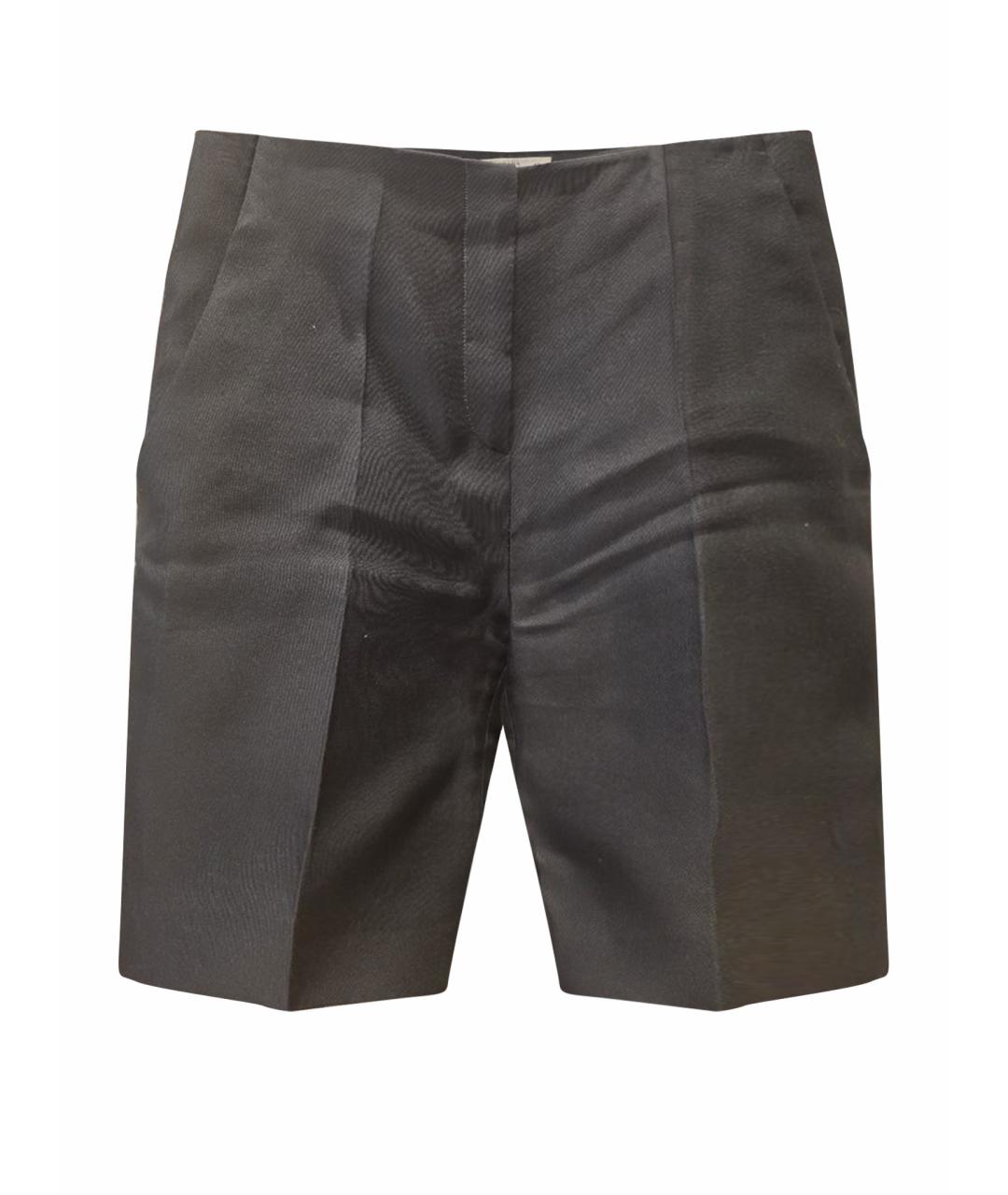 PRADA Антрацитовые полиэстеровые шорты, фото 1