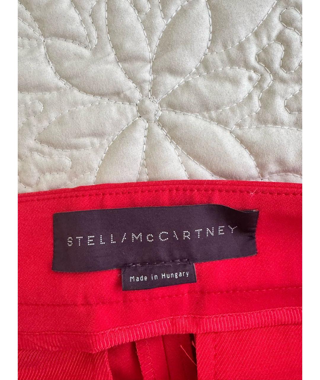STELLA MCCARTNEY Красные брюки узкие, фото 3