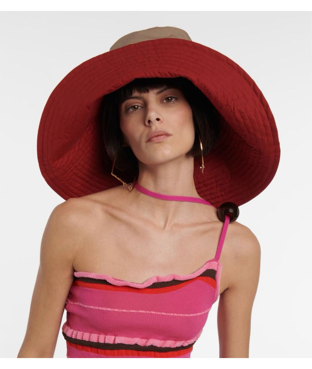 JACQUEMUS Бежевая хлопковая шляпа, фото 2