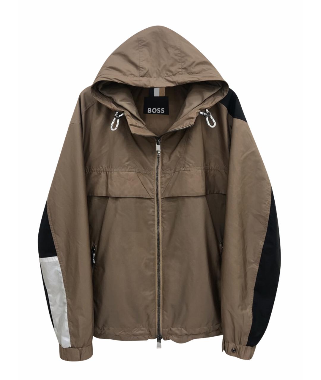 HUGO BOSS Бежевая полиэстеровая куртка, фото 1