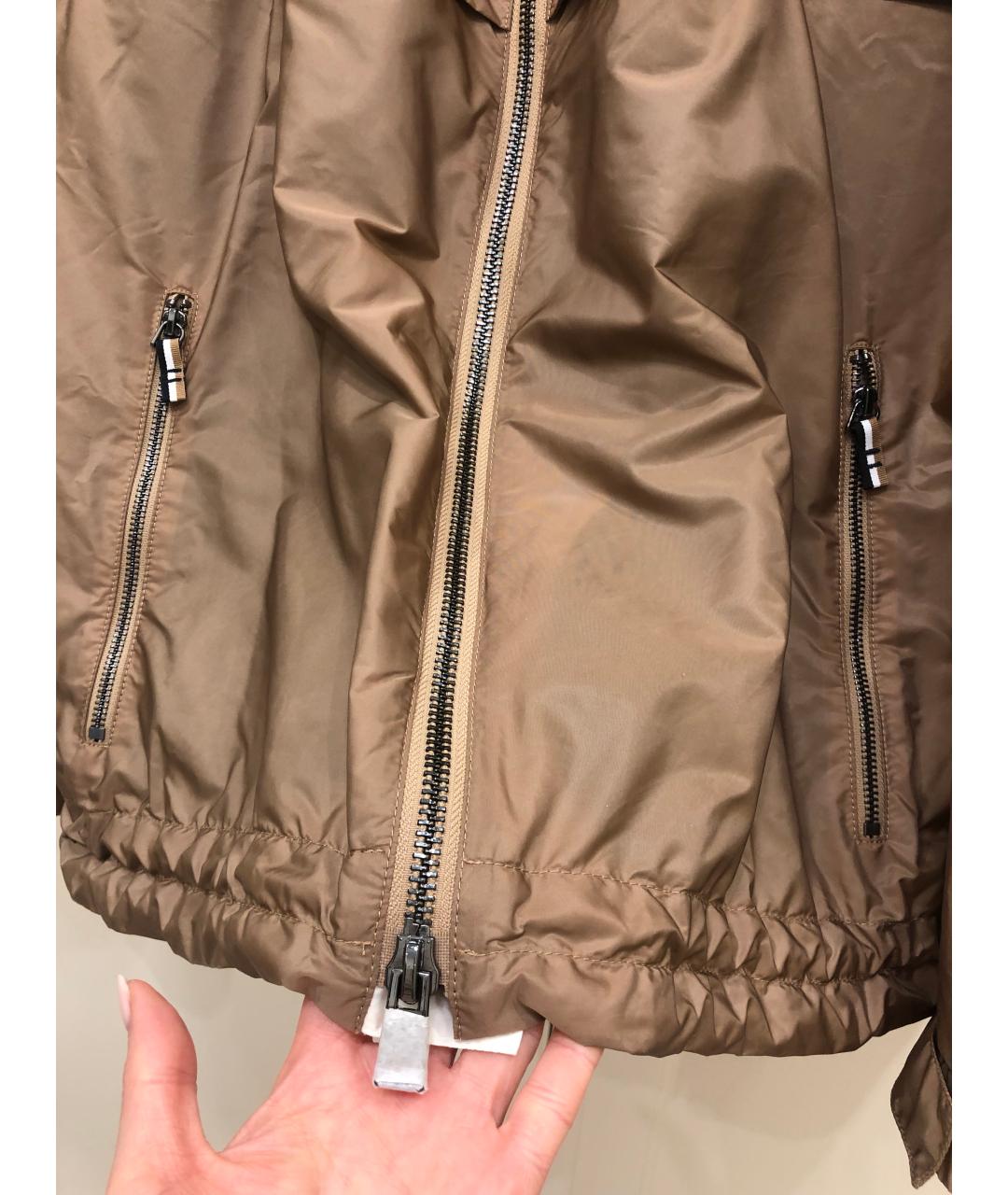 HUGO BOSS Бежевая полиэстеровая куртка, фото 4