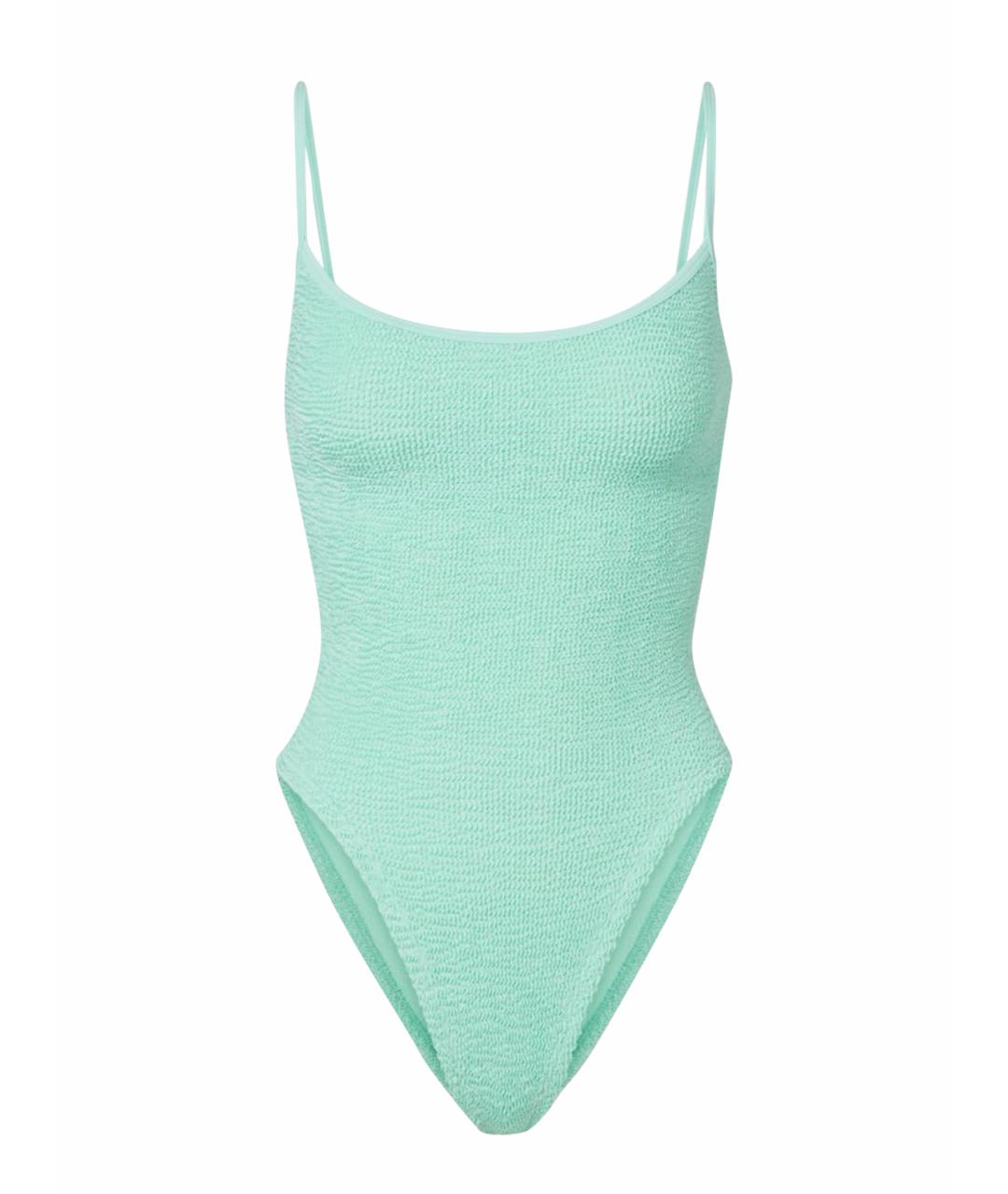 HUNZA G Зеленый полиамидовый купальник, фото 1