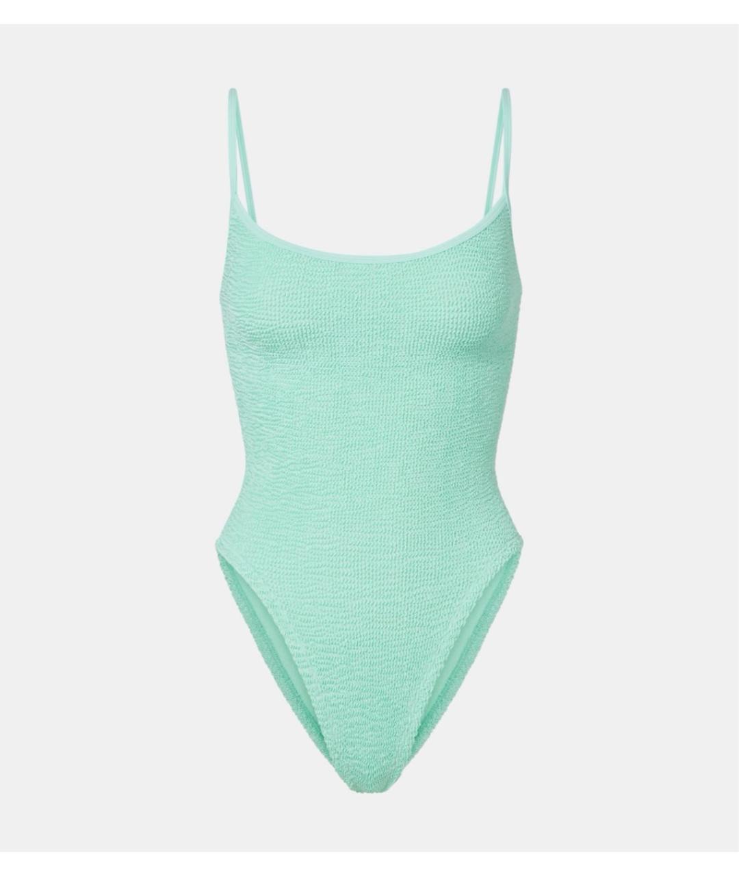 HUNZA G Зеленый полиамидовый купальник, фото 6