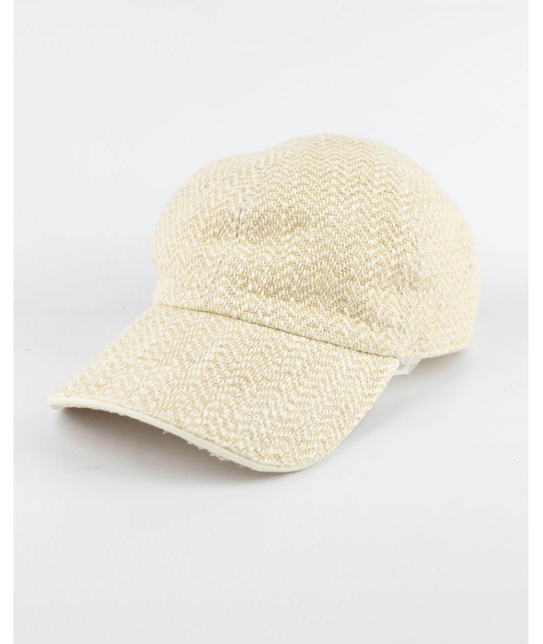 ELEVENTY Бежевая льняная кепка, фото 2