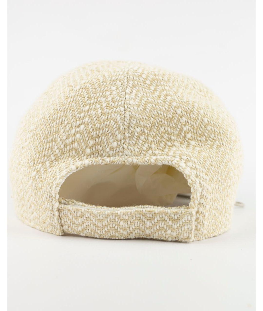 ELEVENTY Бежевая льняная кепка, фото 3