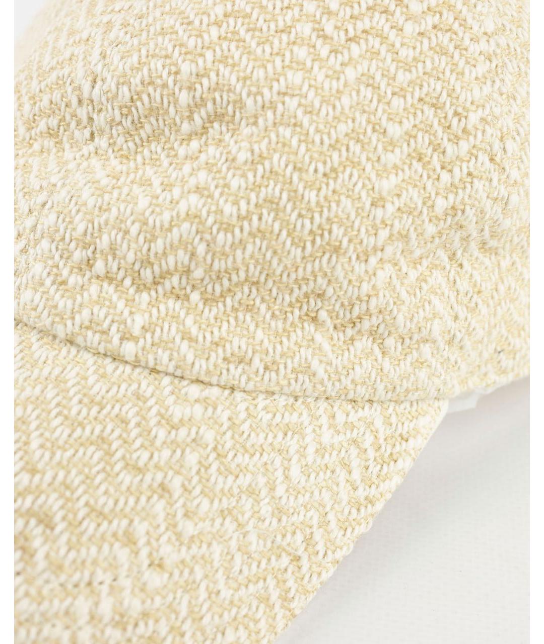 ELEVENTY Бежевая льняная кепка, фото 4