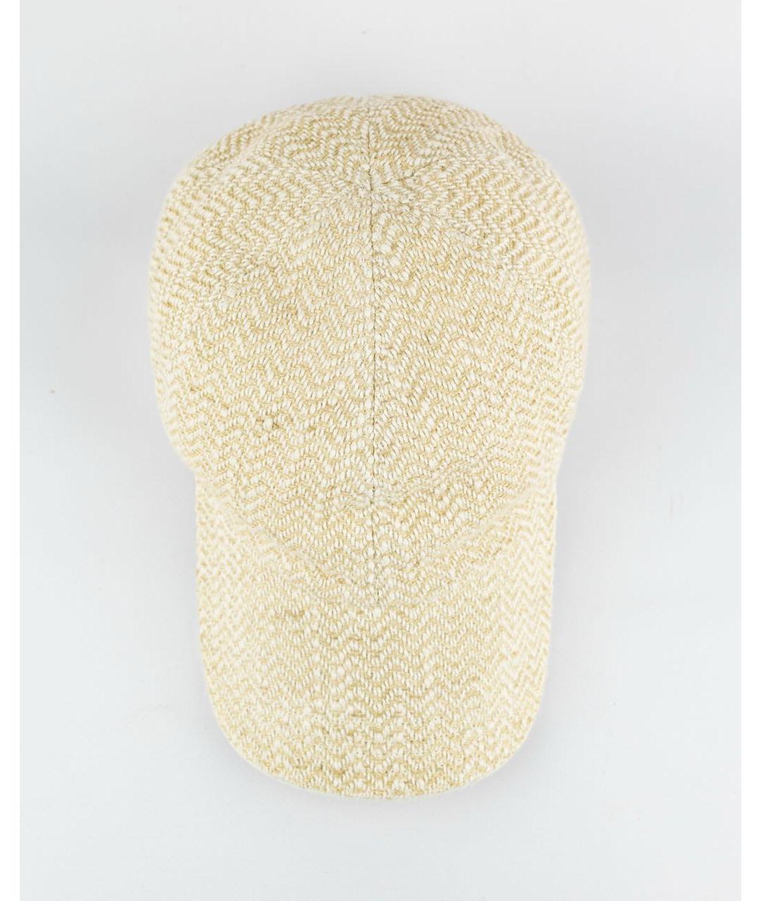 ELEVENTY Бежевая льняная кепка, фото 5