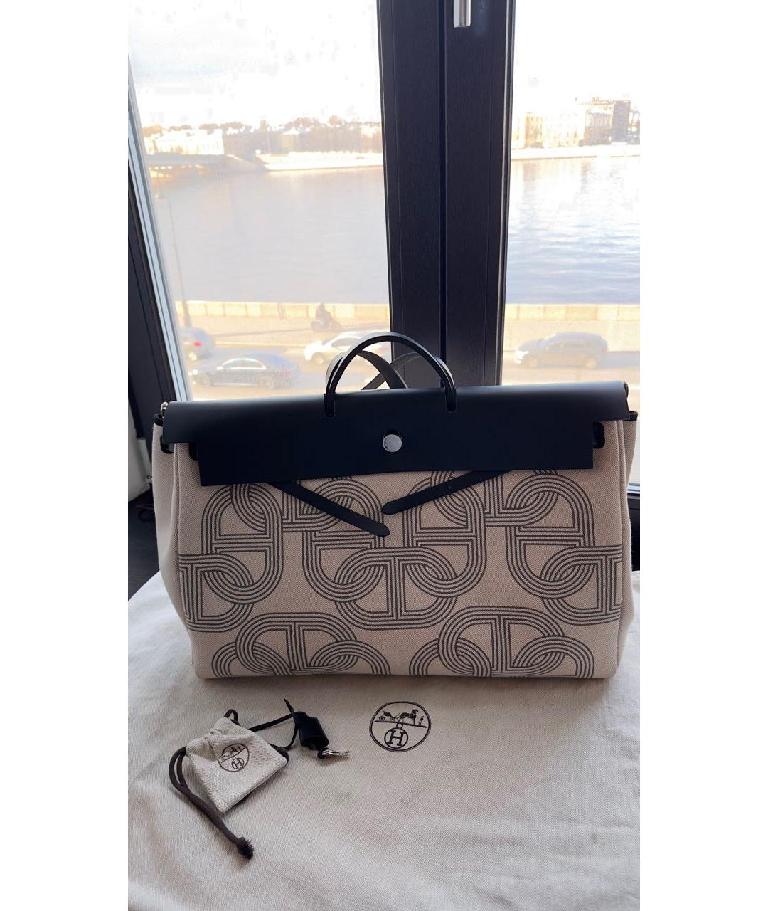 HERMES Бежевая сумка через плечо, фото 5