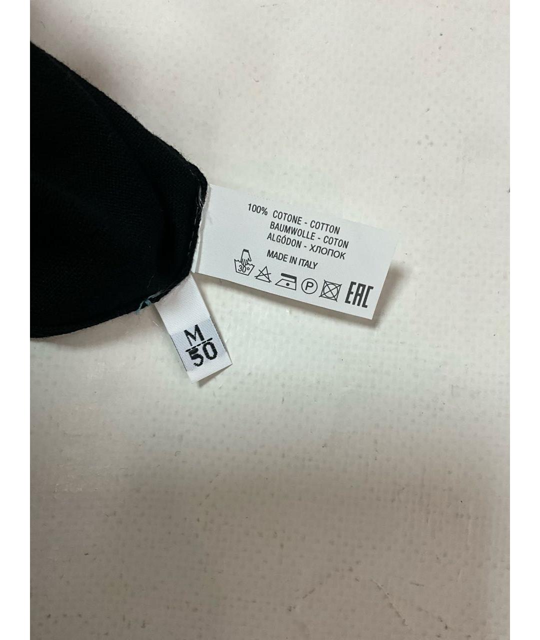 KITON Черное хлопковое поло с коротким рукавом, фото 6