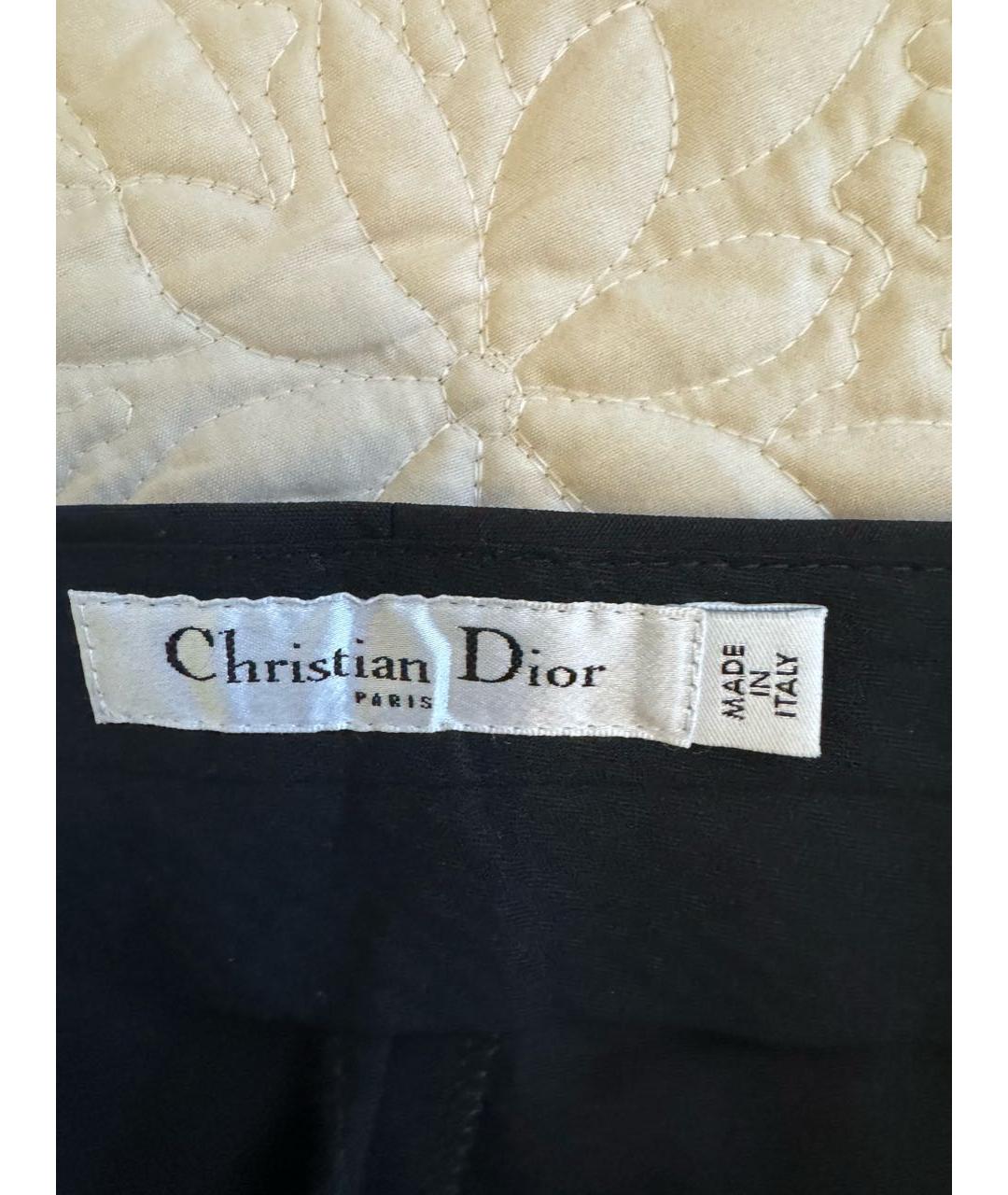 CHRISTIAN DIOR Черные шерстяные шорты, фото 3