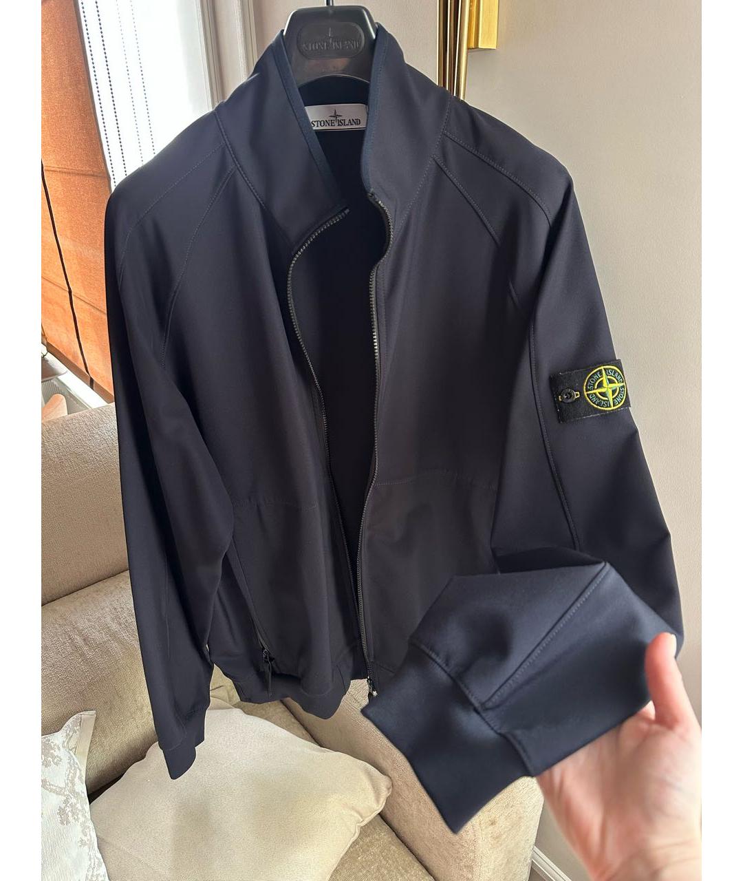 STONE ISLAND Темно-синяя куртка, фото 2