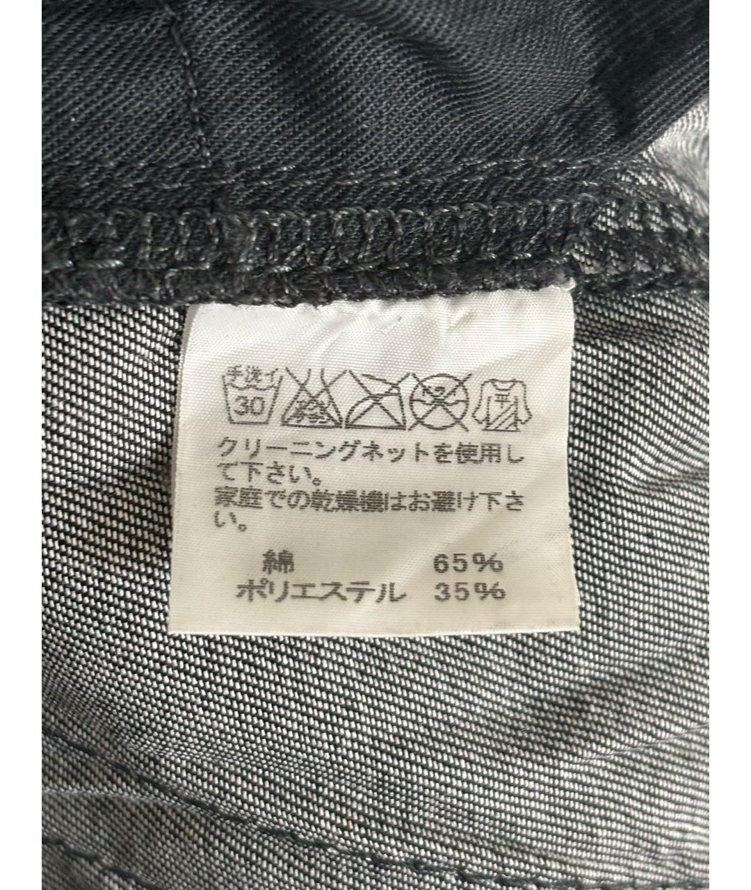 ISSEY MIYAKE Черные хлопковые повседневные брюки, фото 6