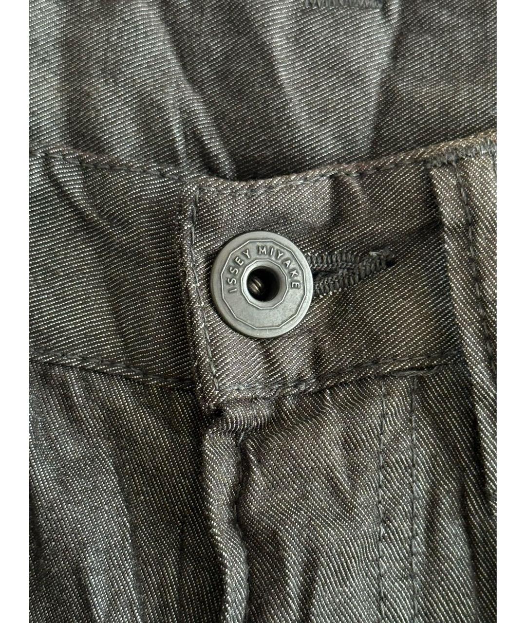 ISSEY MIYAKE Черные хлопковые повседневные брюки, фото 4
