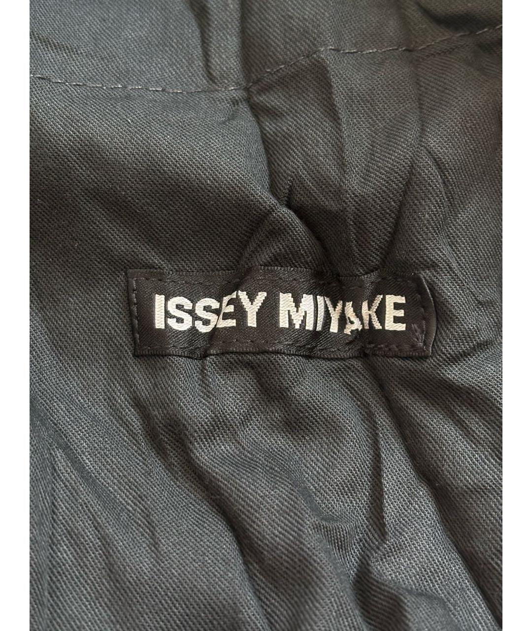 ISSEY MIYAKE Черные хлопковые повседневные брюки, фото 5