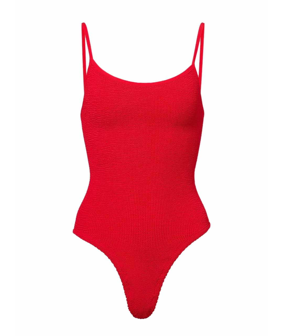 HUNZA G Красный полиамидовый купальник, фото 1