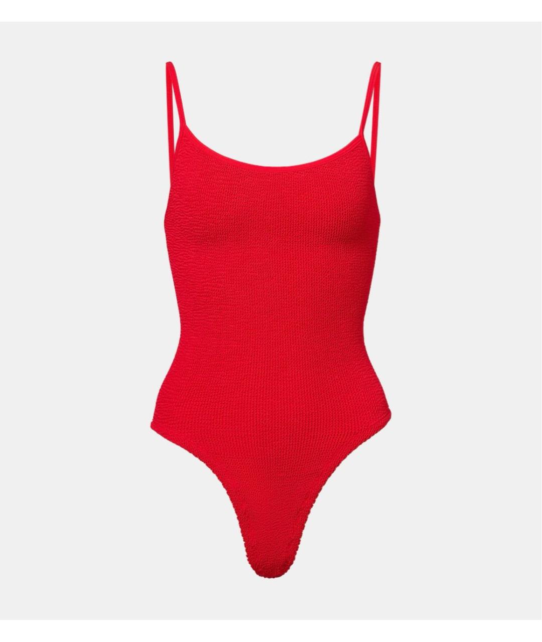 HUNZA G Красный полиамидовый купальник, фото 5