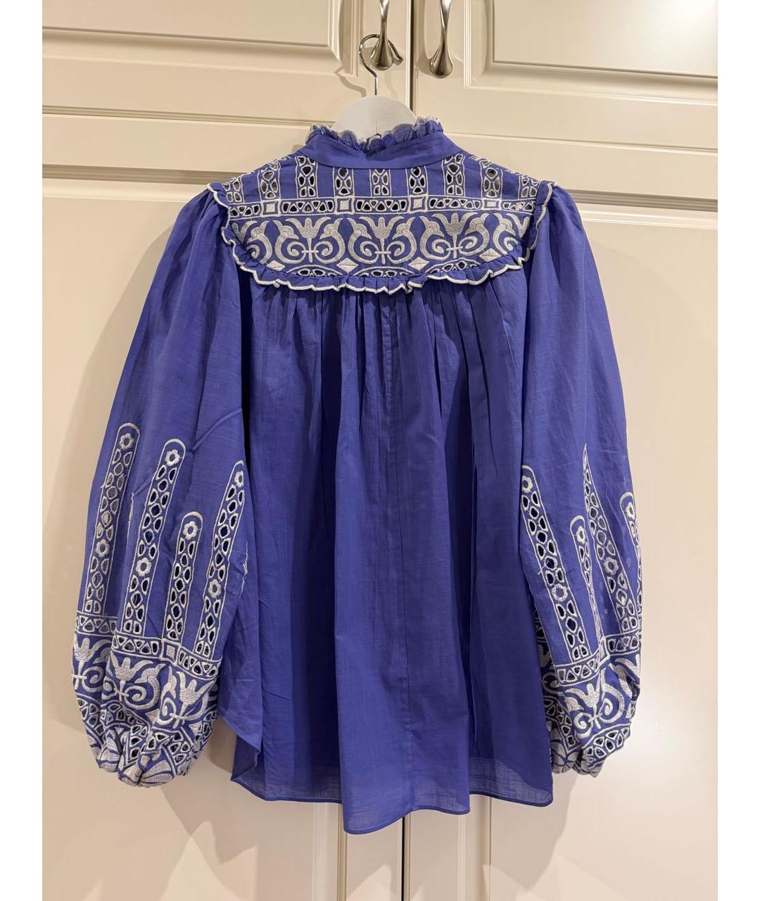 ZIMMERMANN Голубой льняной костюм с брюками, фото 2