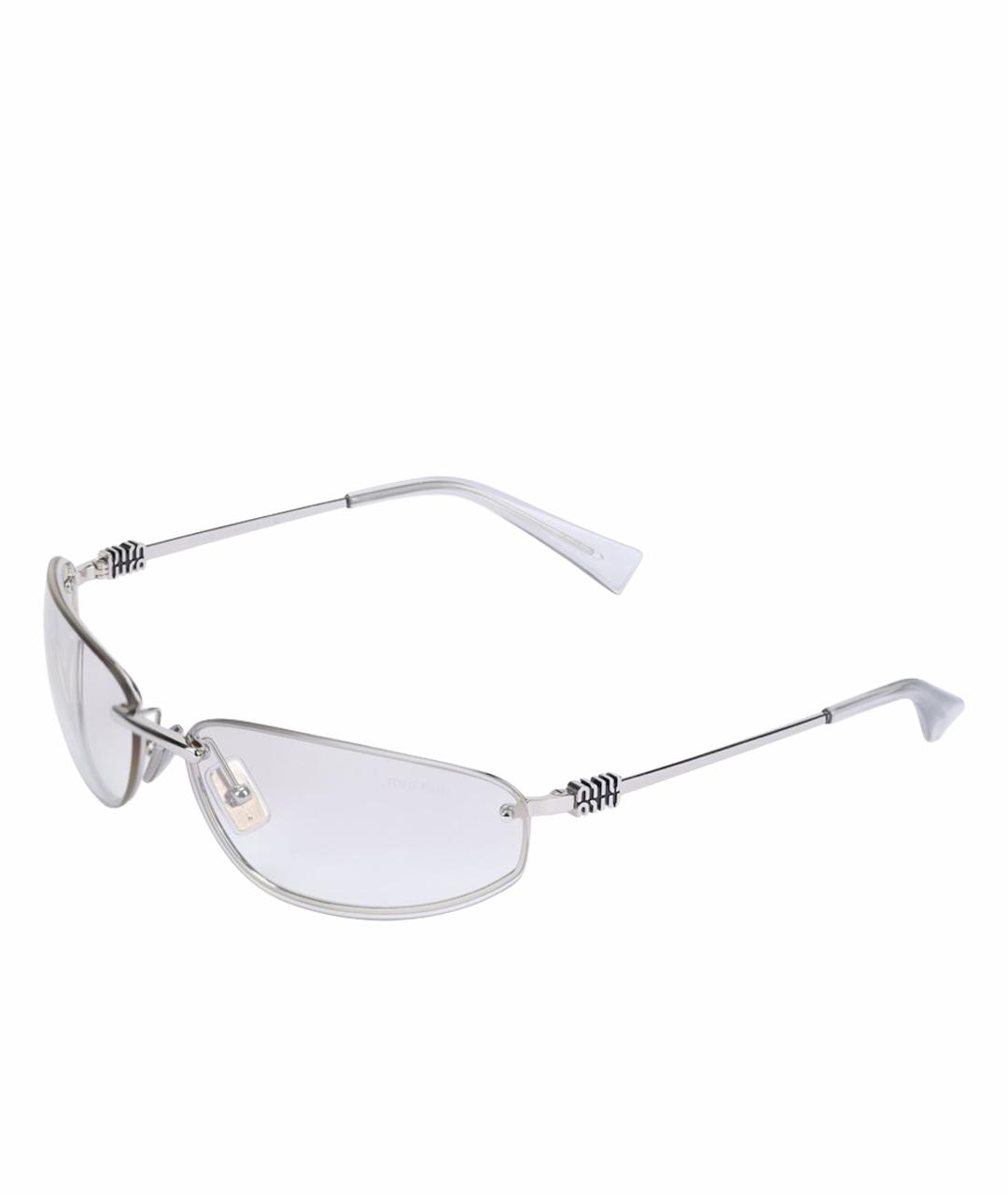 MIU MIU Серебряные солнцезащитные очки, фото 1