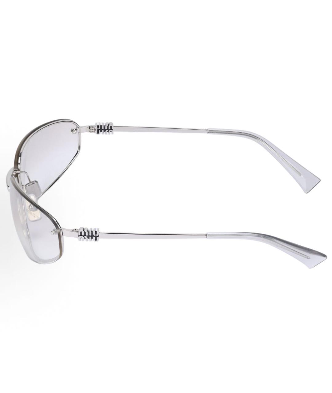 MIU MIU Серебряные солнцезащитные очки, фото 3