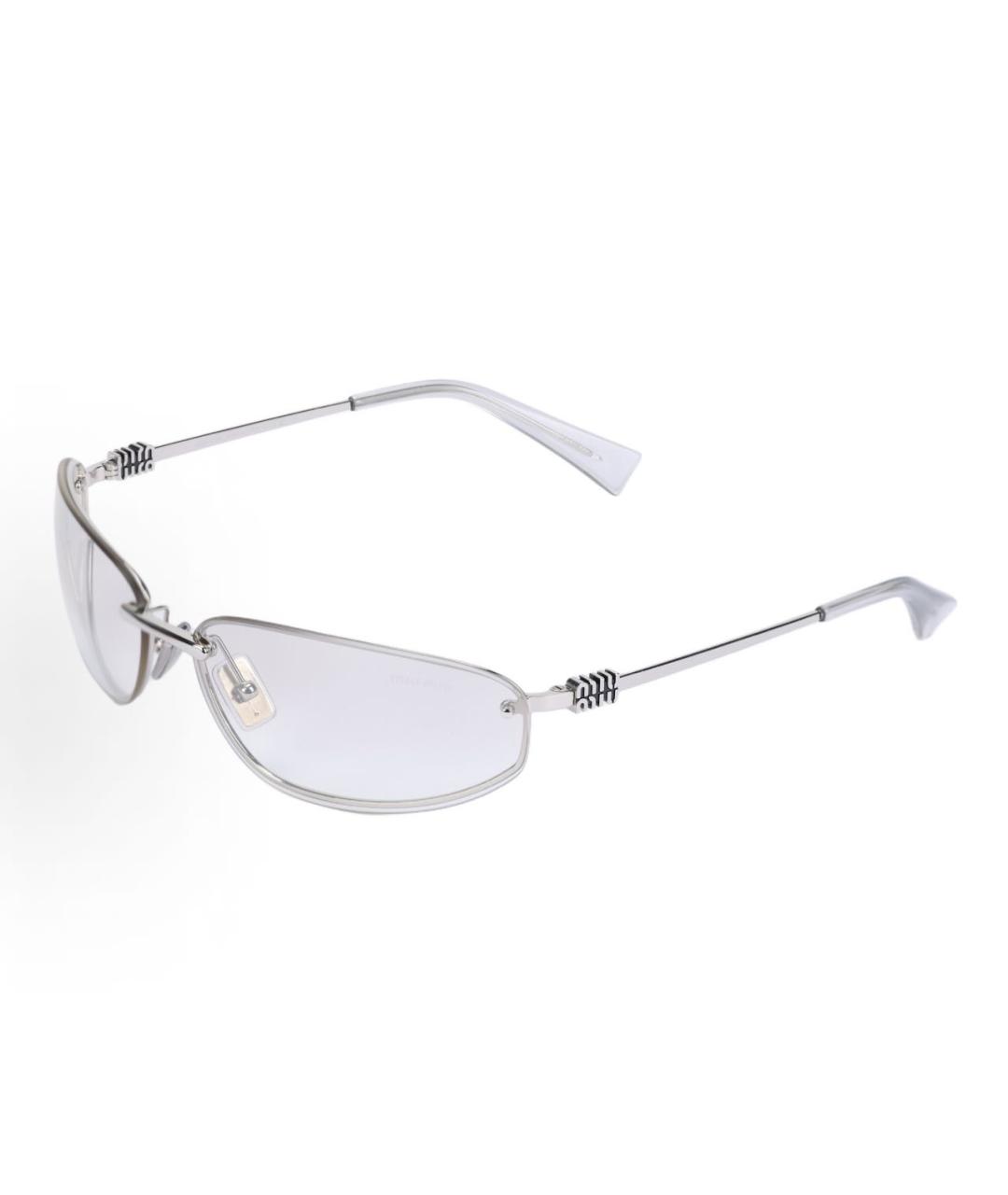 MIU MIU Серебряные солнцезащитные очки, фото 9