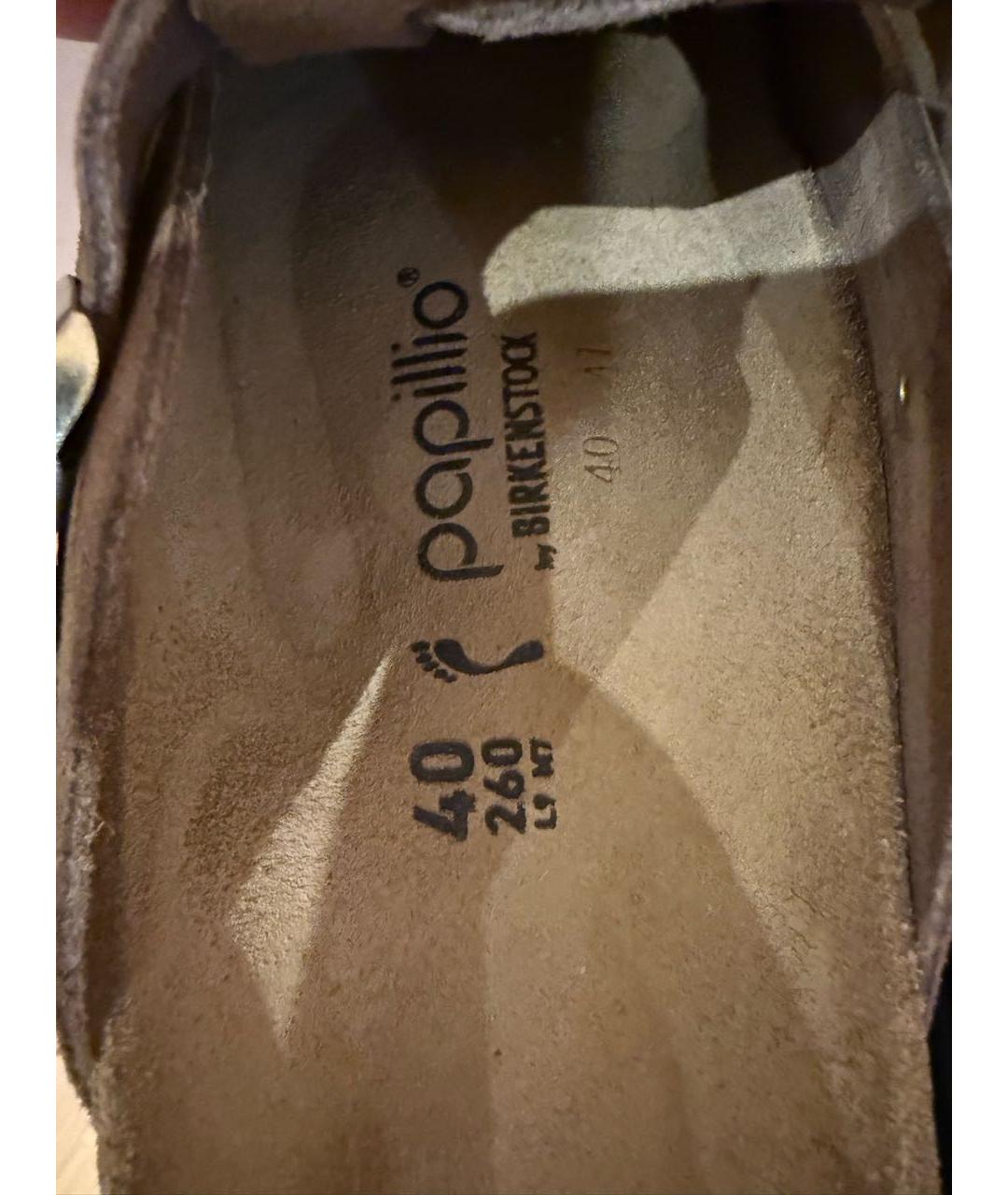 BIRKENSTOCK Коричневые замшевые мюли, фото 6