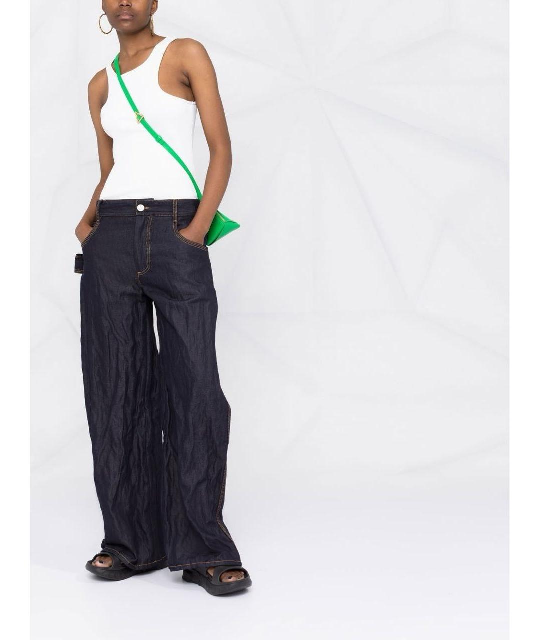 BOTTEGA VENETA Темно-синие джинсы клеш, фото 2