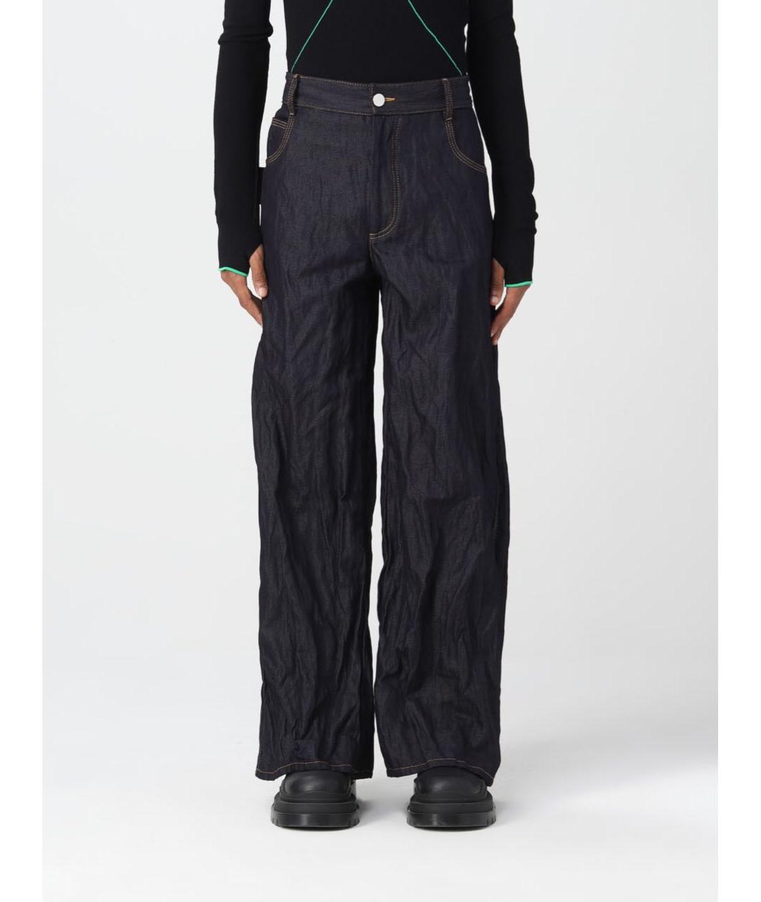 BOTTEGA VENETA Темно-синие джинсы клеш, фото 5