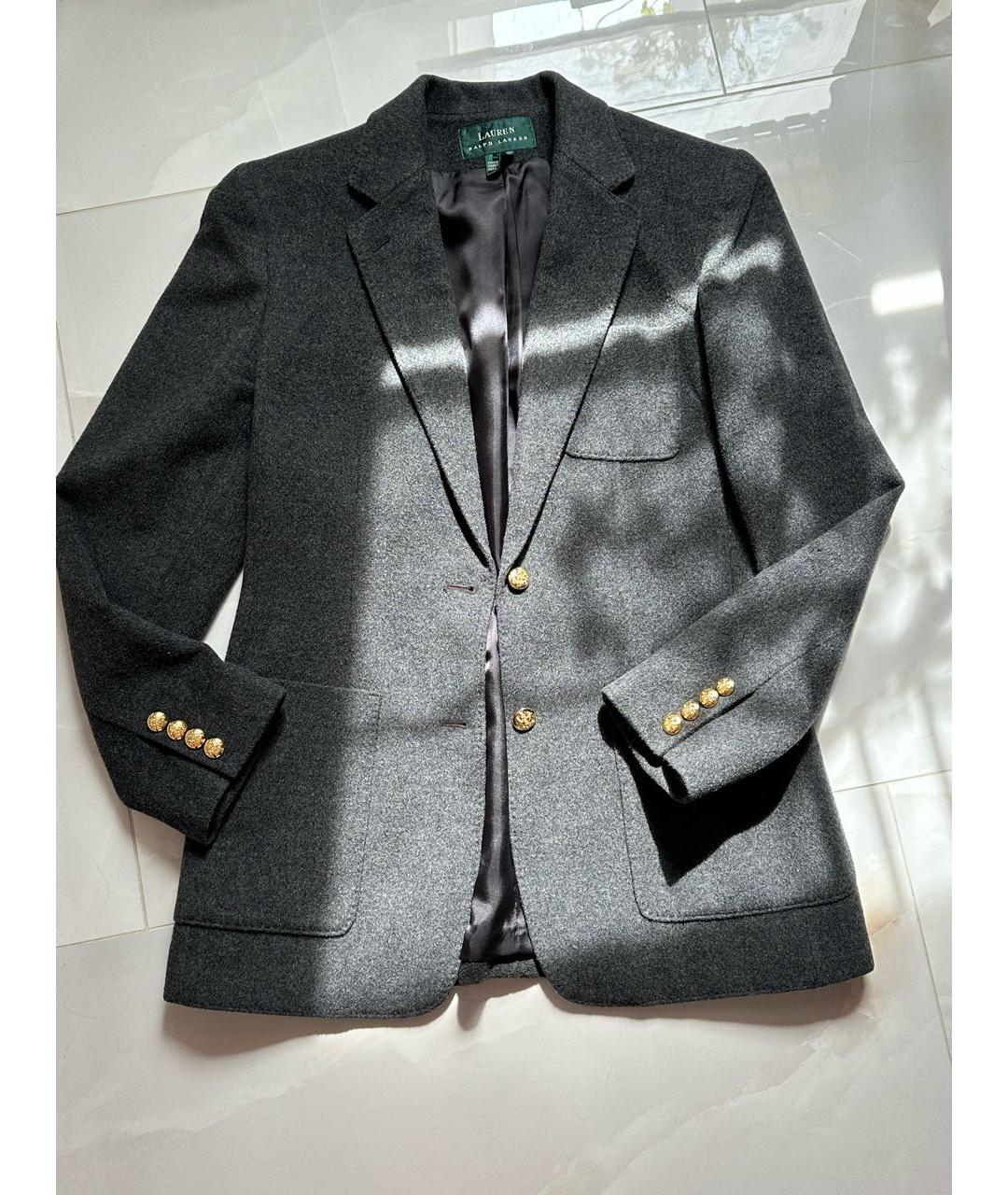 RALPH LAUREN Серый жакет/пиджак, фото 7