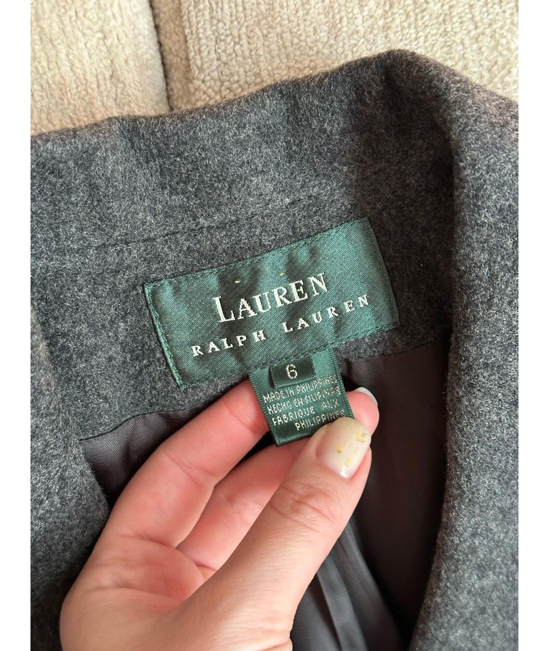 RALPH LAUREN Серый жакет/пиджак, фото 2
