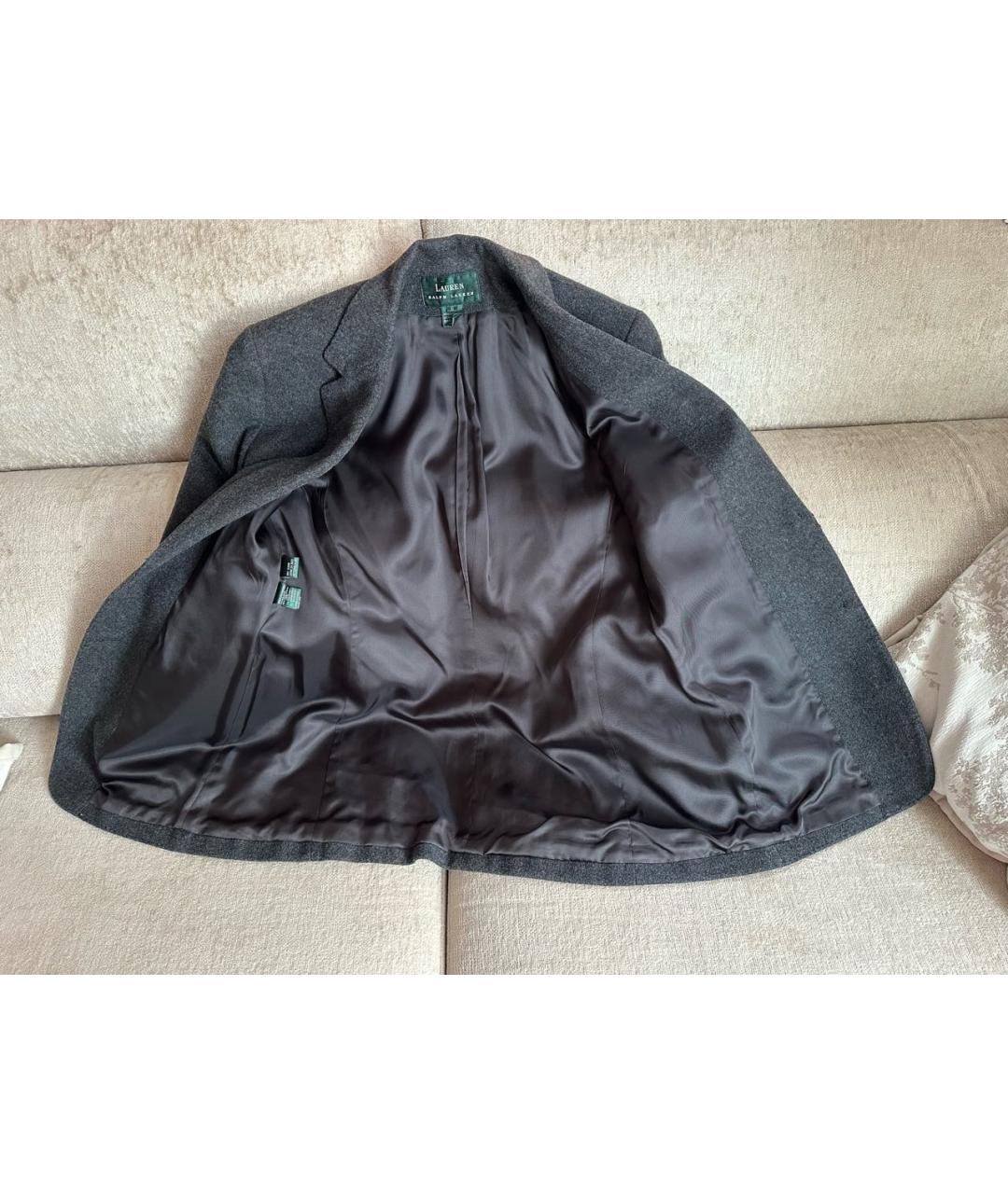 RALPH LAUREN Серый жакет/пиджак, фото 5