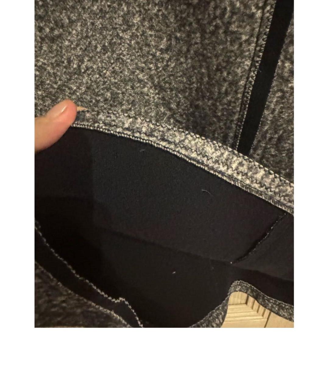 BOTTEGA VENETA Антрацитовое шерстяное повседневное платье, фото 3