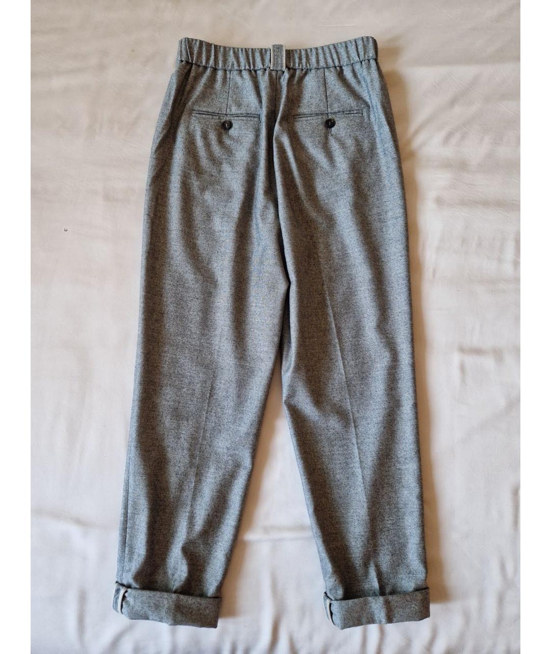 PESERICO Серый шерстяной костюм с брюками, фото 6