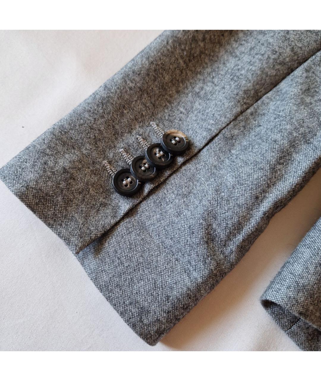 PESERICO Серый шерстяной костюм с брюками, фото 8