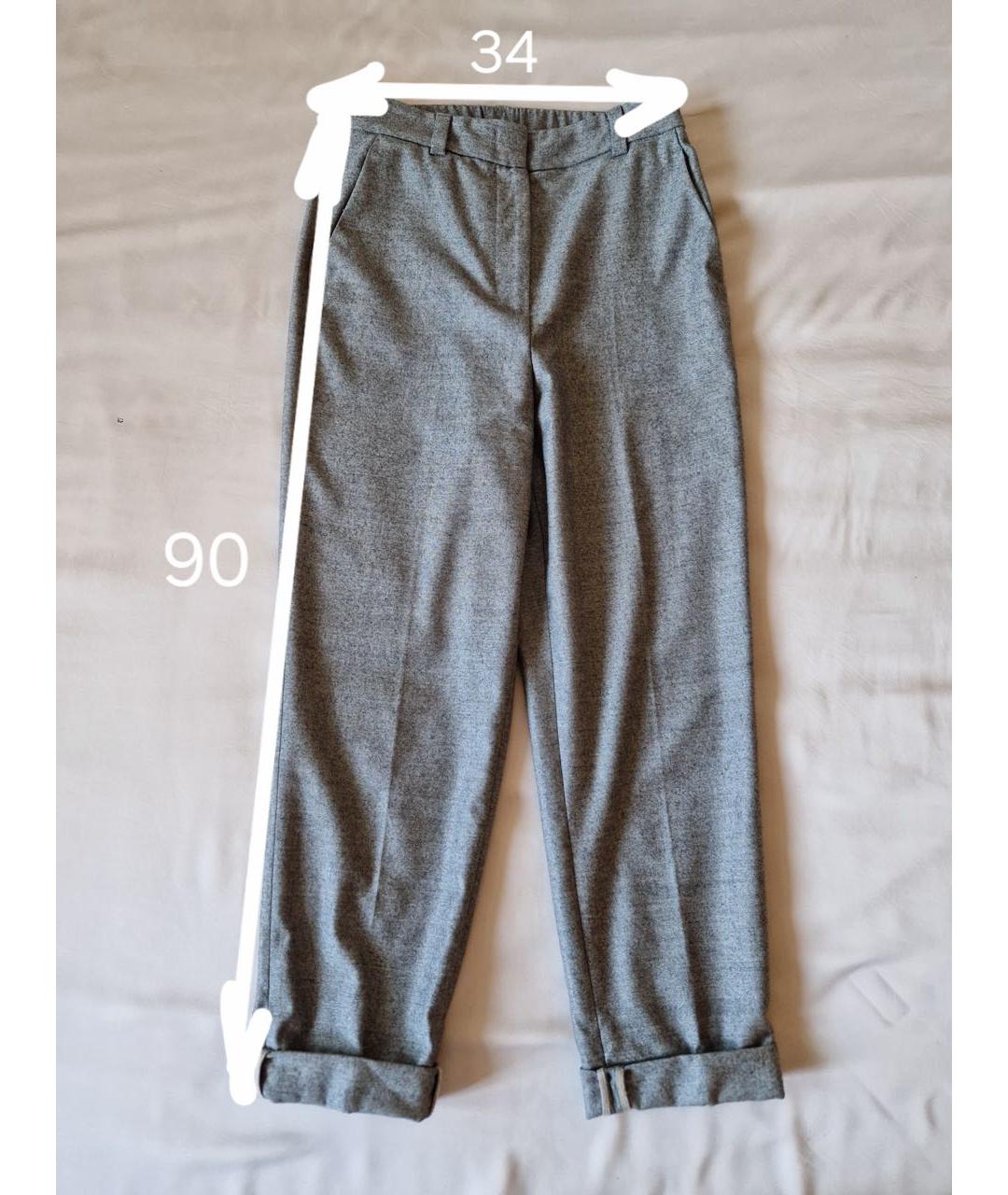 PESERICO Серый шерстяной костюм с брюками, фото 2