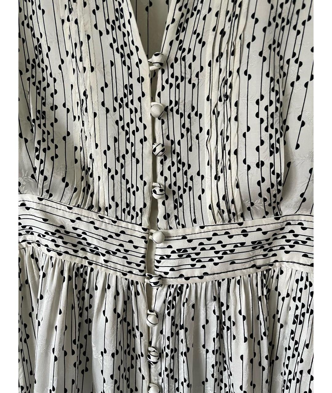 SANDRO Белое вискозное повседневное платье, фото 4