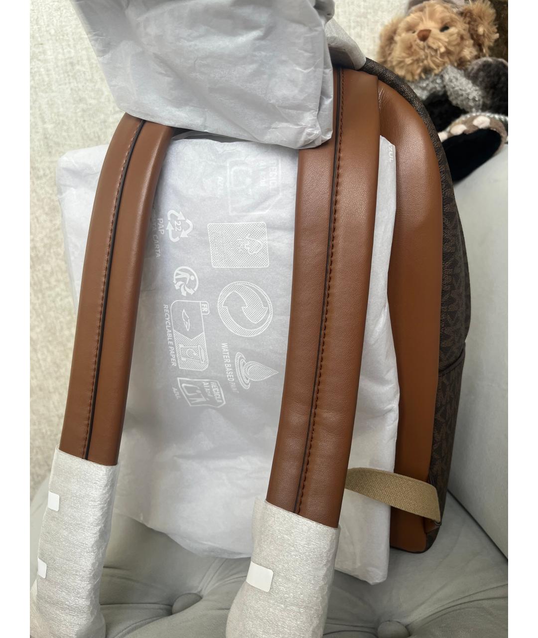 MICHAEL KORS Коричневый рюкзак, фото 9
