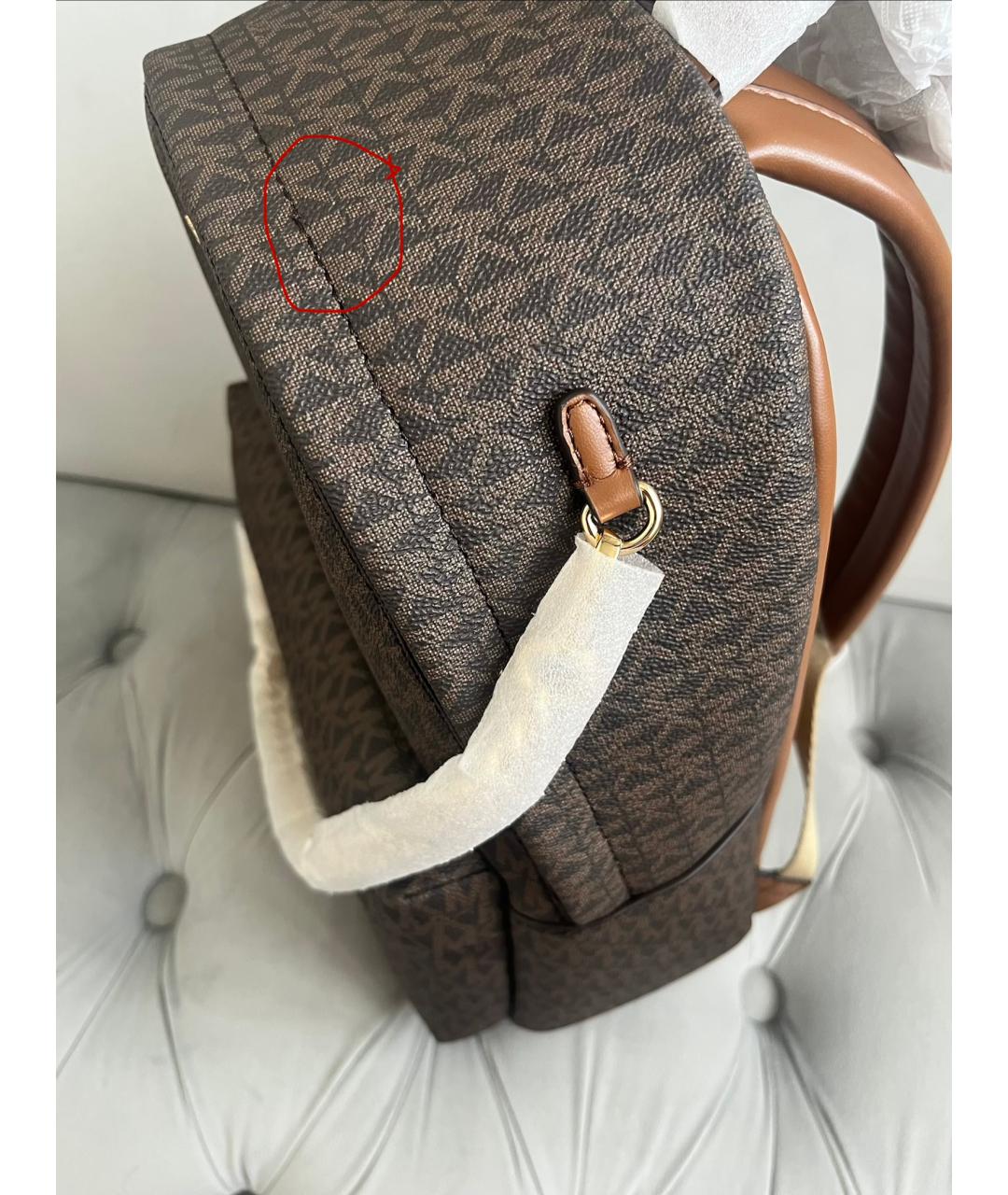 MICHAEL KORS Коричневый рюкзак, фото 5