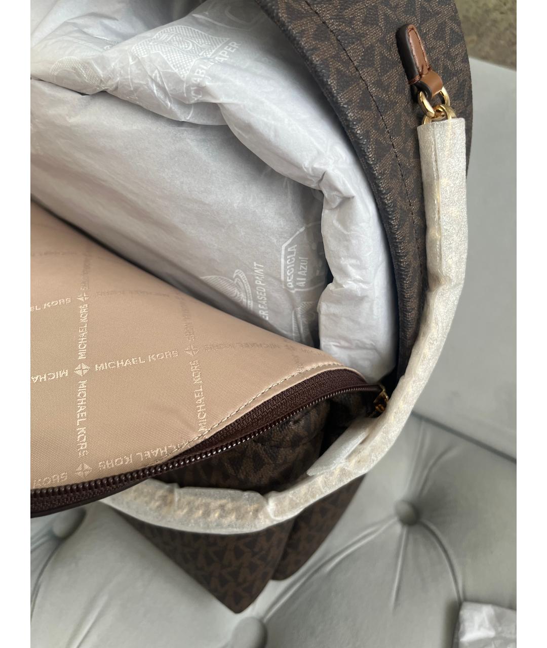 MICHAEL KORS Коричневый рюкзак, фото 4