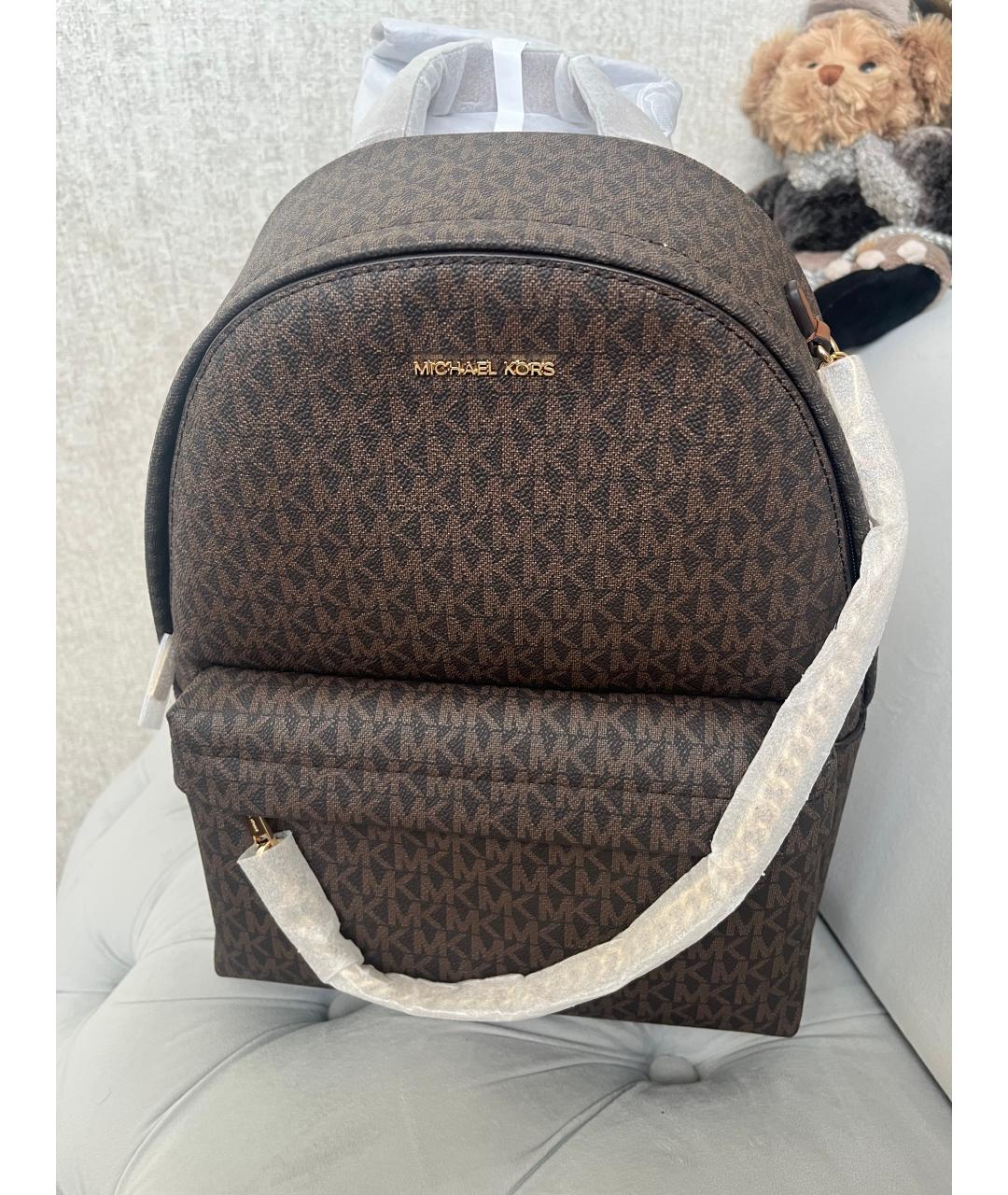 MICHAEL KORS Коричневый рюкзак, фото 10