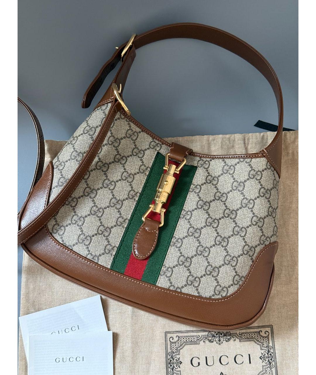 GUCCI Бежевая сумка через плечо, фото 7