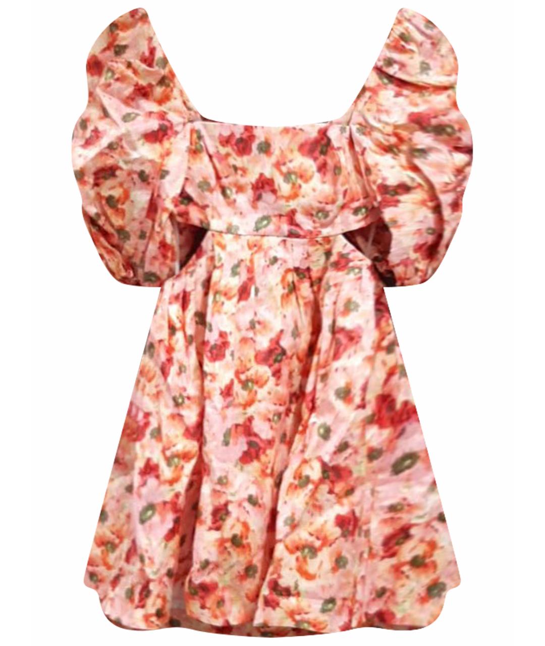 ZIMMERMANN Мульти льняное повседневное платье, фото 1