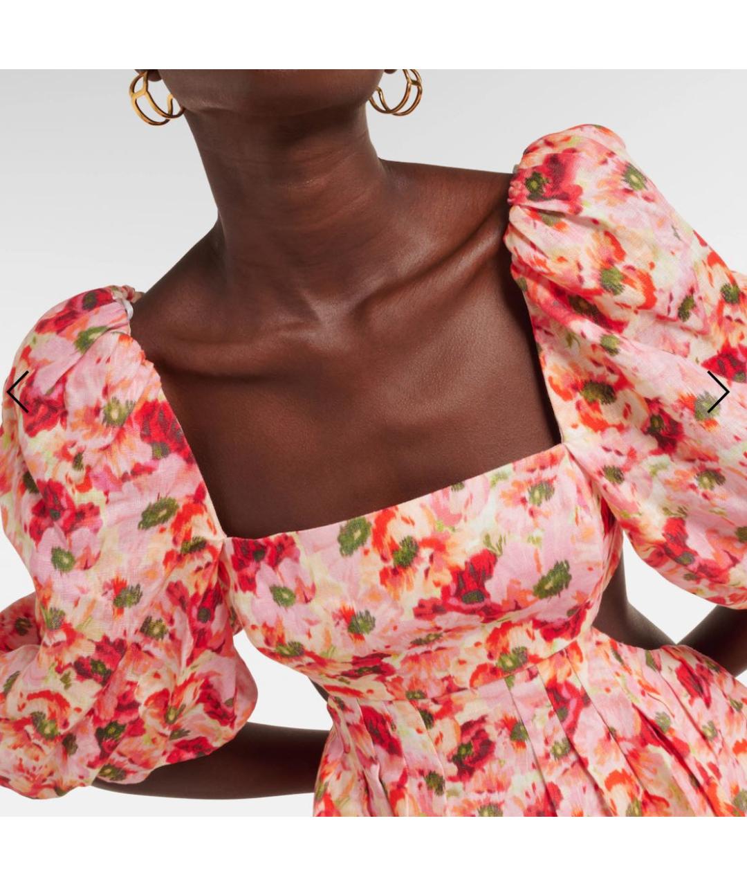 ZIMMERMANN Мульти льняное повседневное платье, фото 6