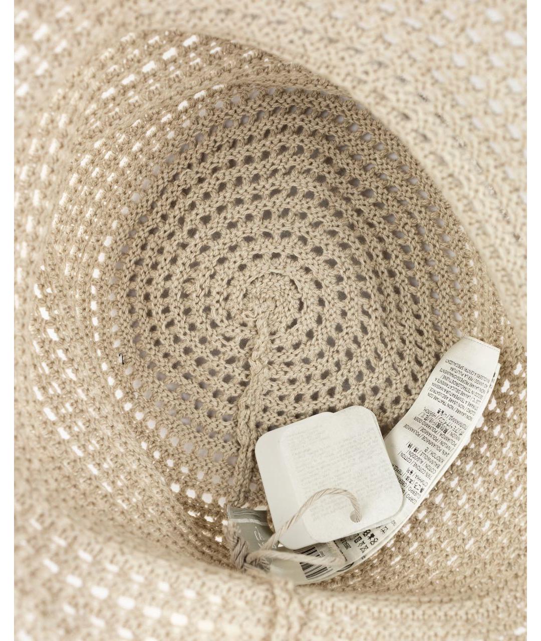 ELEVENTY Бежевая хлопковая шляпа, фото 3