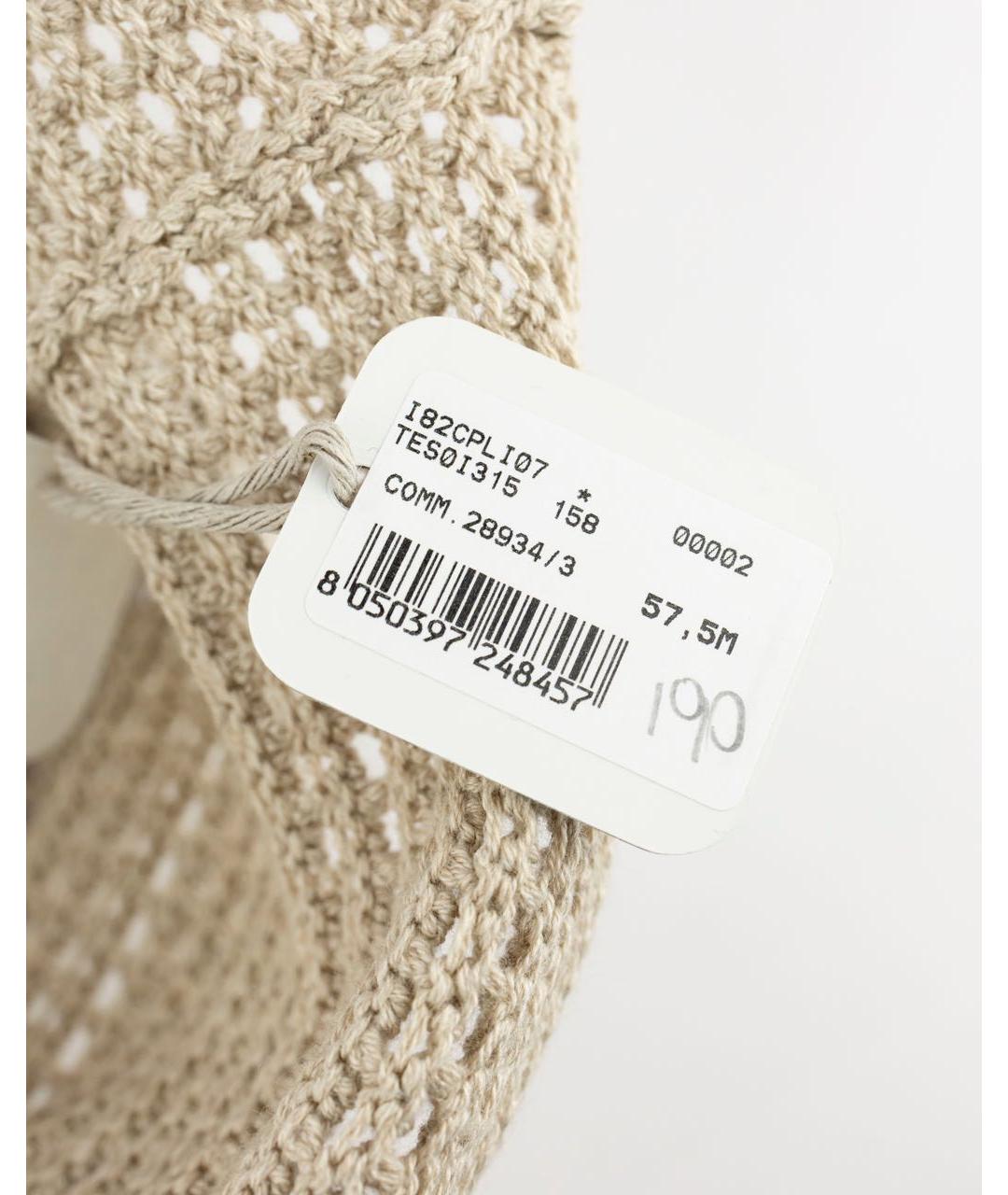 ELEVENTY Бежевая хлопковая шляпа, фото 4