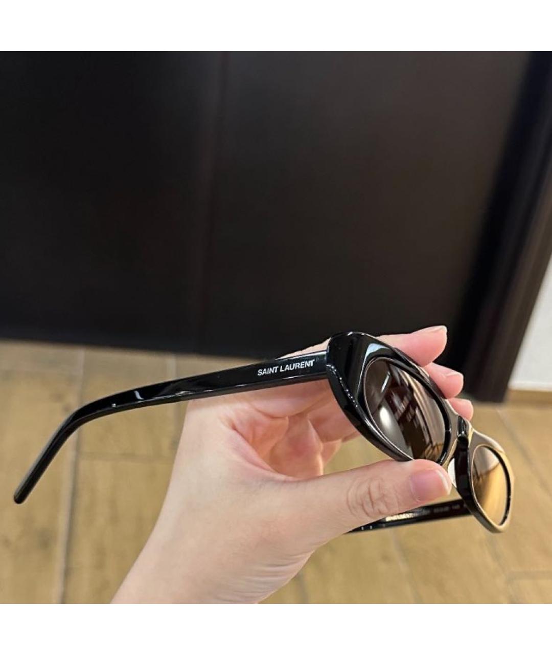 SAINT LAURENT Черные солнцезащитные очки, фото 8
