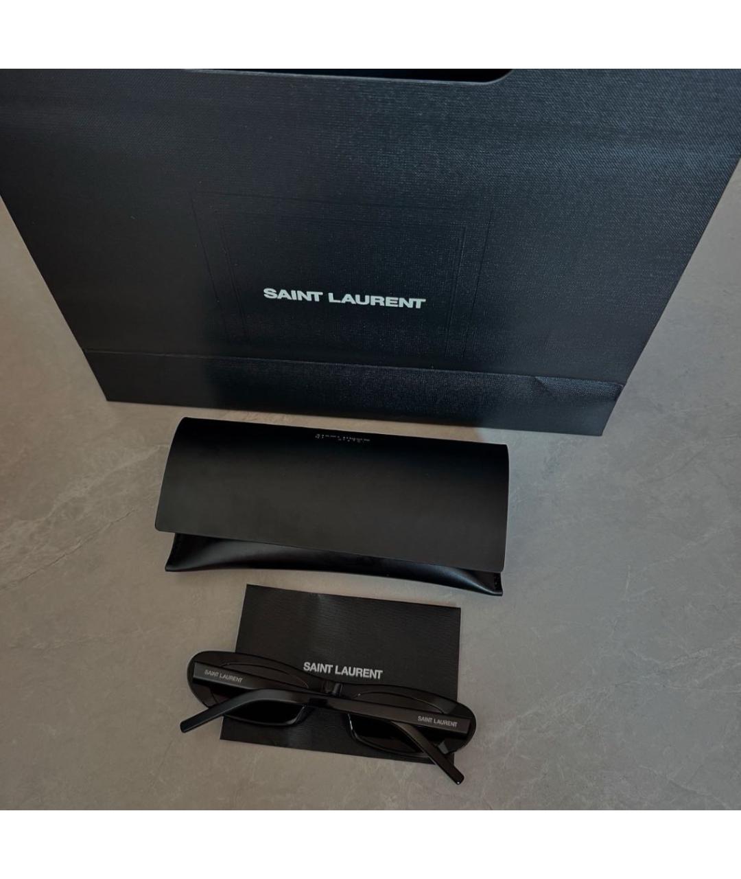 SAINT LAURENT Черные солнцезащитные очки, фото 6