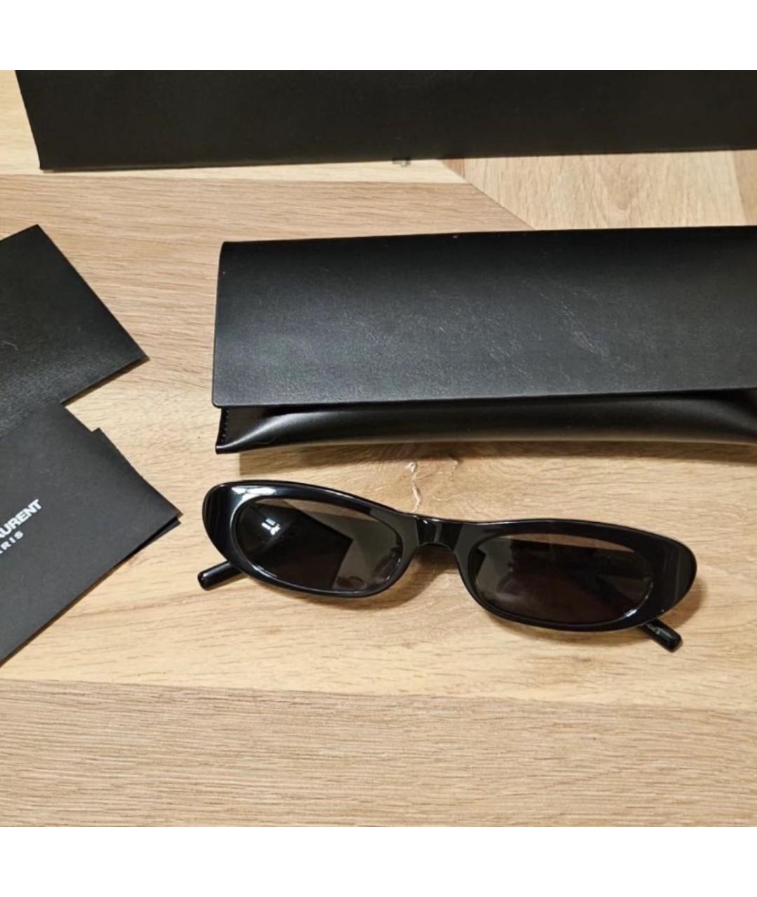 SAINT LAURENT Черные солнцезащитные очки, фото 7